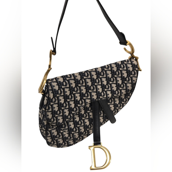 Dior Mini Oblique Saddle Shoulder Bag - Picture 2 of 14